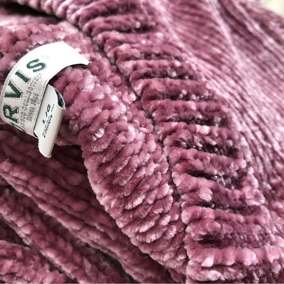 Orvis Chenille Long Chunky Knit Sweater Rose Pink - Picture 10 of 14